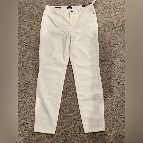 Talbots Corduroy Jeggings Winter White NWT Size 10 - Picture 2 of 11